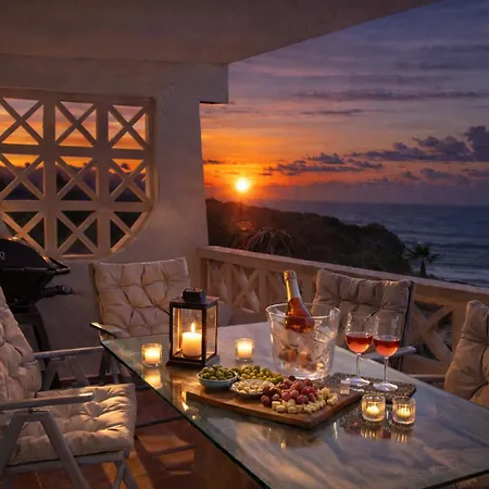 Ocean Bliss - Panoramic Sea View - 20m To - 2 Swimming Pools - Private Parking 아파트